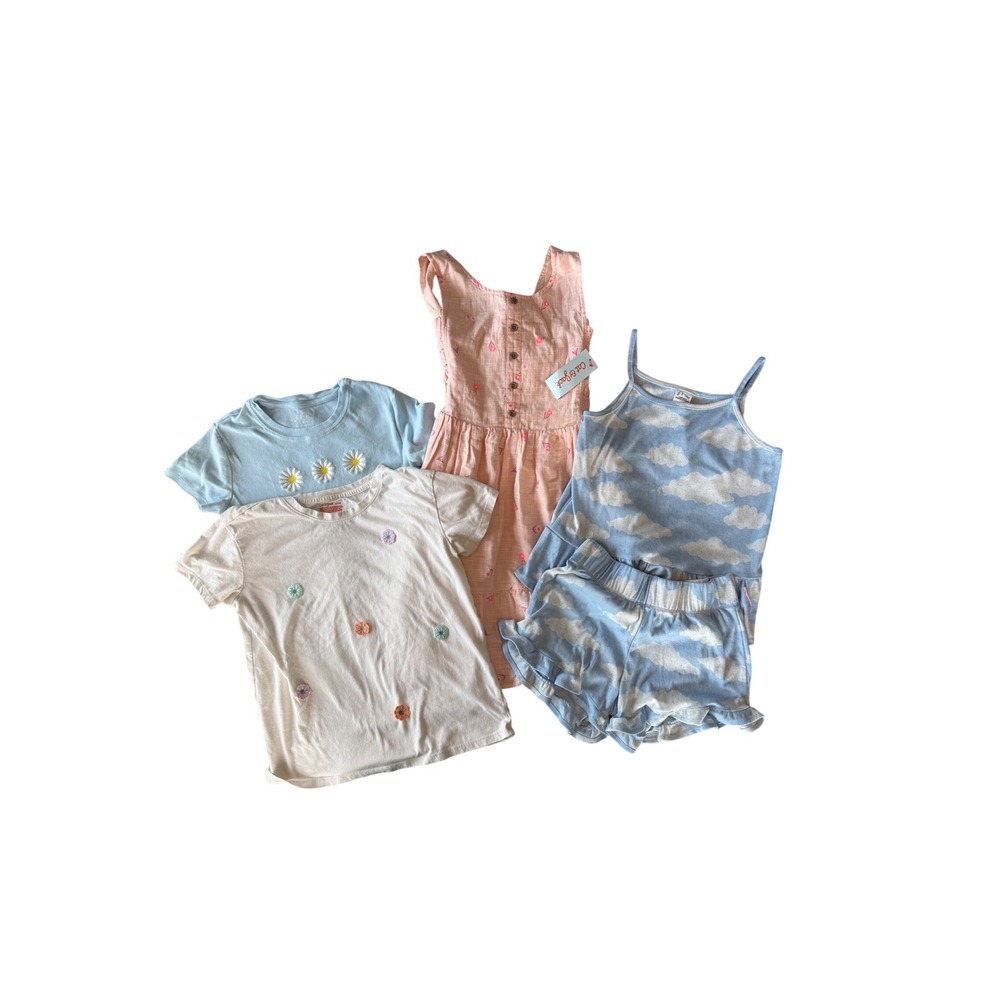 Cat & Jack Art Class Clothing Bundle Girls XL 14 16 Dress Tees Pajamas Set